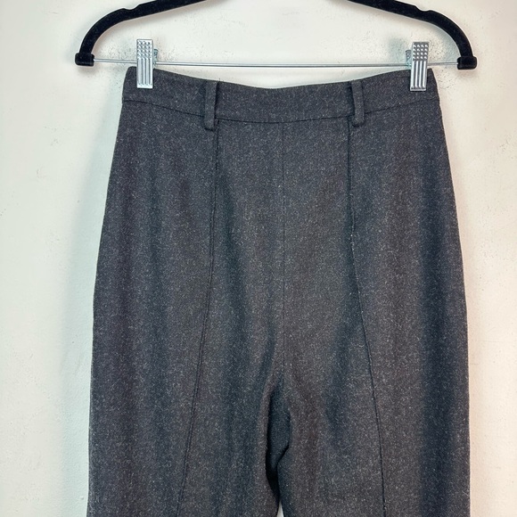 7115 by Szeki Charcoal Wool Cropped Trouser Size Small - Picture 6 of 14